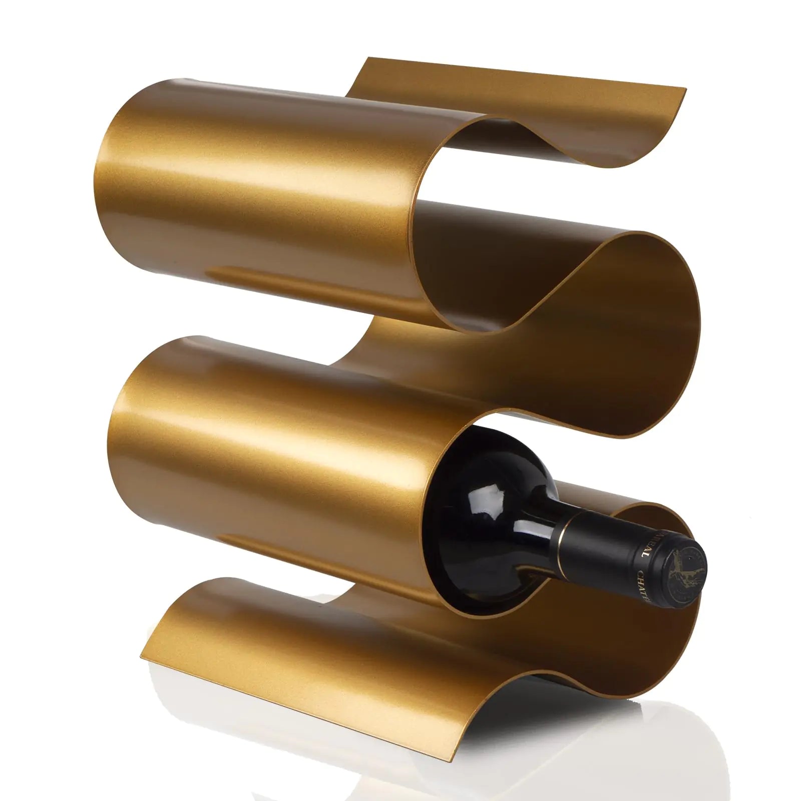 Bachnagan DECORA Chic Tabletop Wine Holder - Gold, 5 Bottles