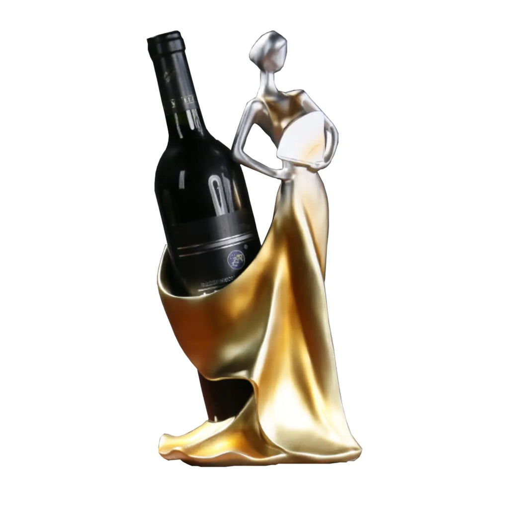 Elegant Lady Wine Bottle Stand