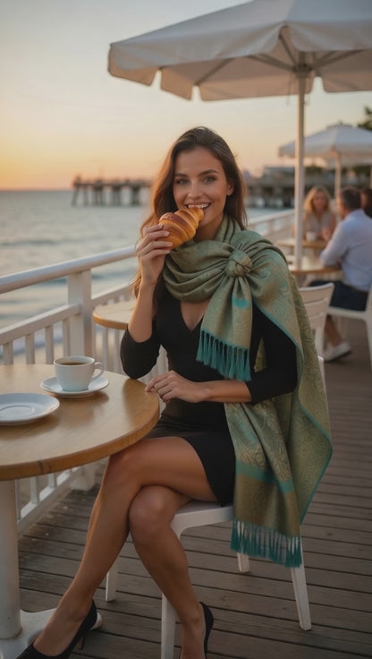 “Her Elegance in Every Step at the Boardwalk”