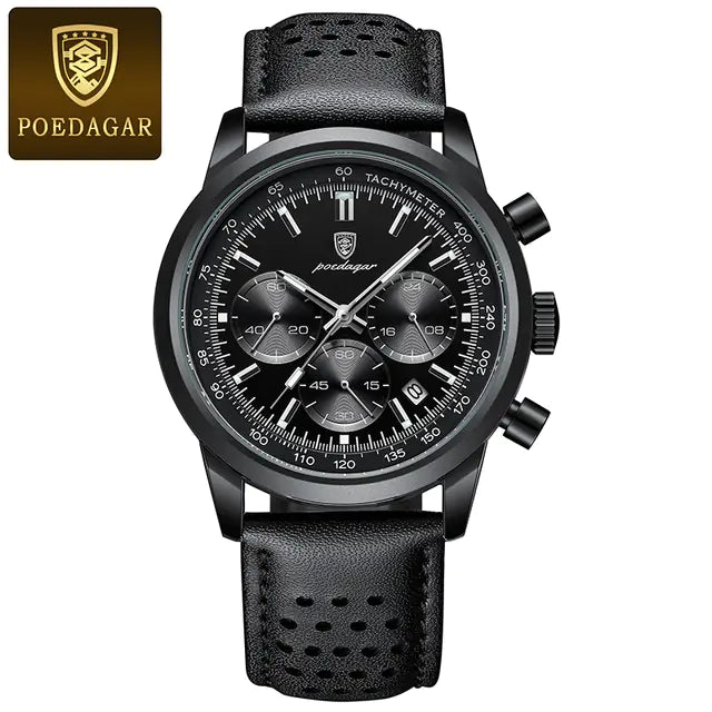 POEDAGAR Men’s Luxury Waterproof Chronograph Watch